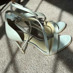 Jessica Simpson white Strappy Heels